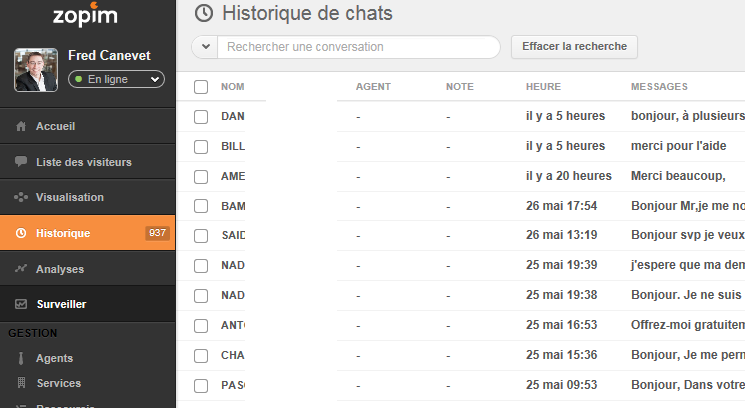 Zopim | Chat en ligne