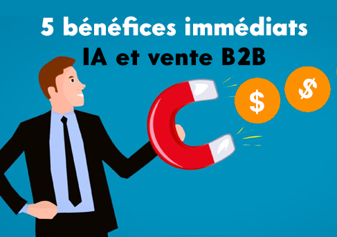 5 bénéfices concrets et immédiats de l’IA pour la vente B2B